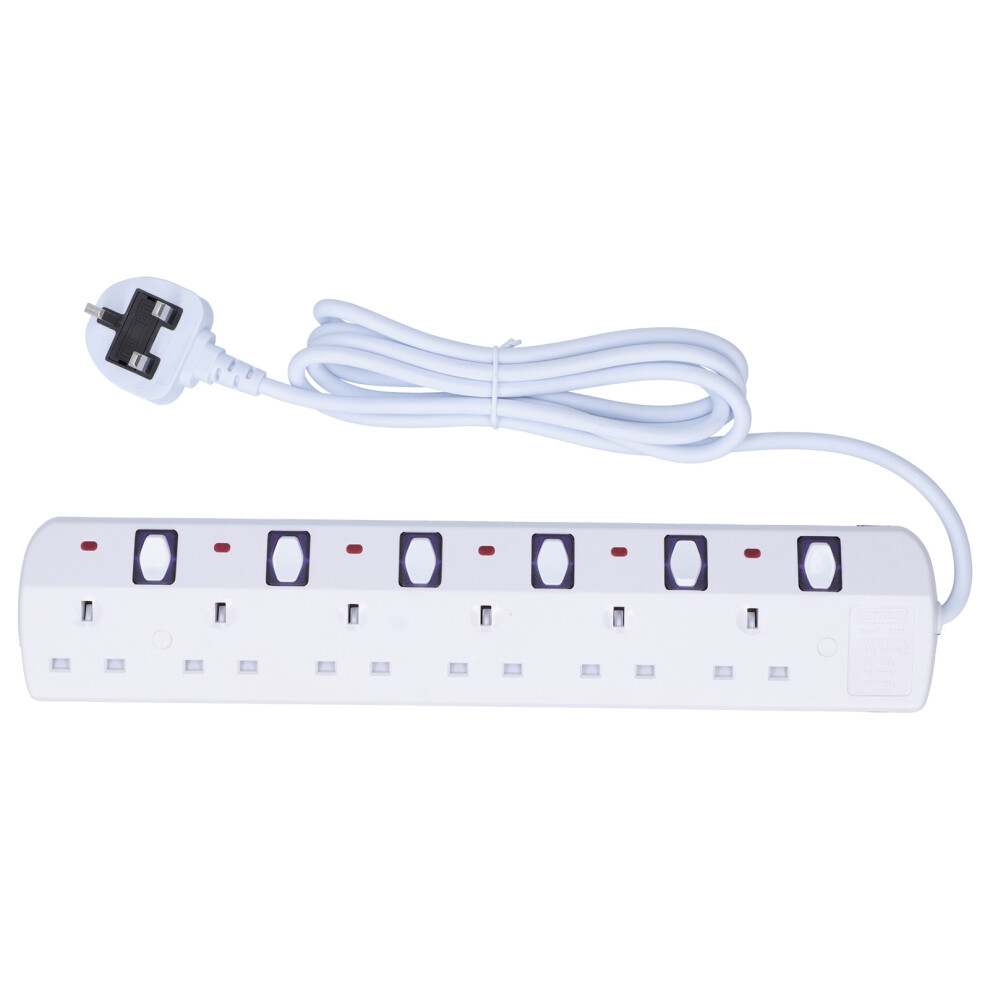 Industrial Grade Power Outlet Metal Power Strip With Multi Plug Function And Overload Protector 2M Long Cable Suitable For Office And Home 9198585947832