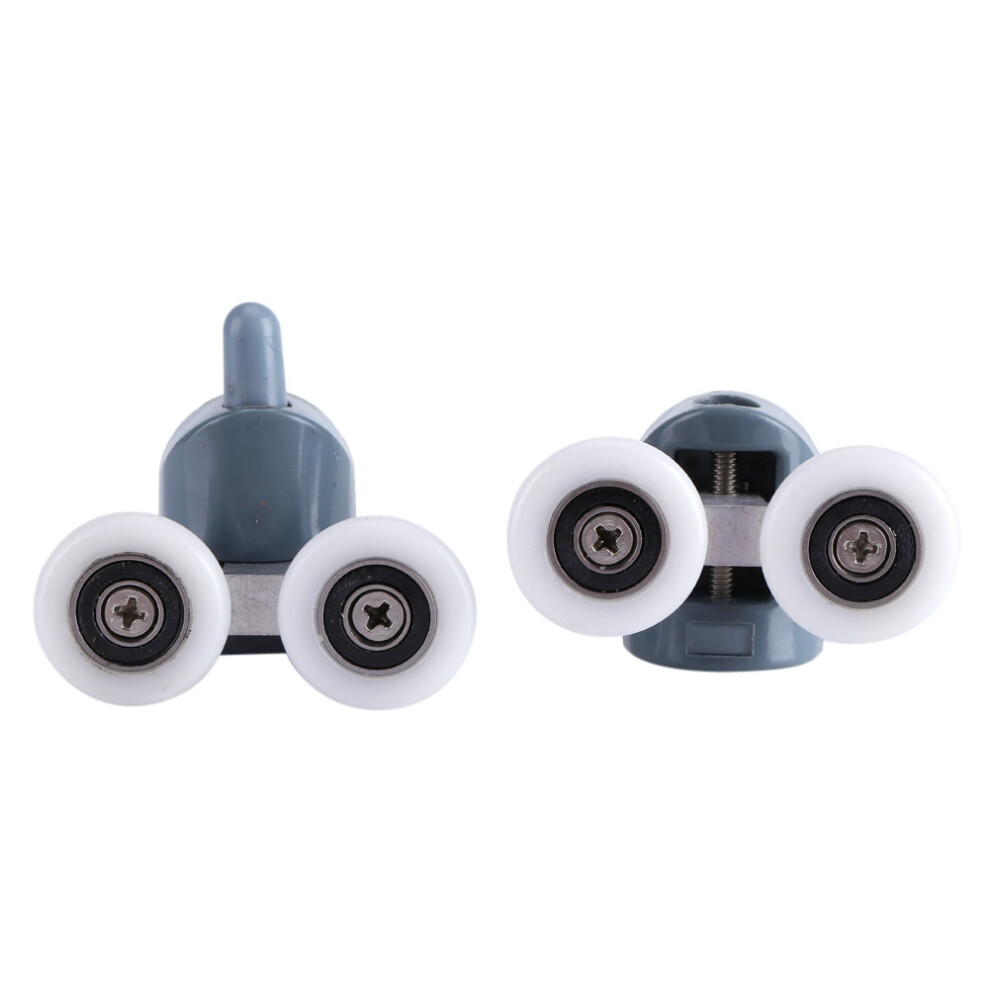 Shower Door Rollers Ultra-Quiet Operation, Diy Replacement Parts Fit Most Shower Enclosures, Cabins And Steam Cabin Enclosures, Includes 4 Upper And 4 9198585947351