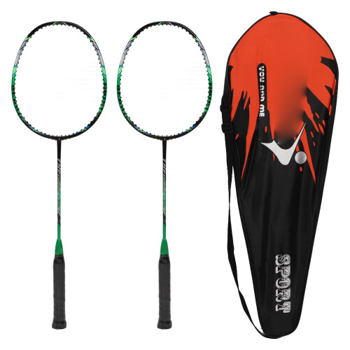 2 Stück Badmintonschläger aus Kohlefaser,