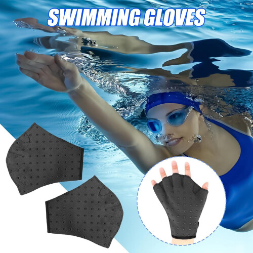 Neoprene water gloves with wrist loop, durable swimming accessories Ref: 7187 1