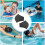 Neoprene water gloves with wrist loop, durable swimming accessories Ref: 7187 3