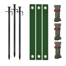 Heavy Duty Coiled Ground Anchors Set Includes 30cm Dowels-Set B