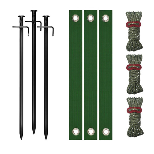 Heavy Duty Coiled Ground Anchors Set Includes 30cm Dowels-Set B