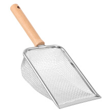 Cat shovel with wooden handle
Ergonomic scoop for reptiles and pets
Durable and wearresistant
Cleaning pet waste and debris
Terrariums