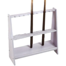 Wallmounted floorstanding billiard cue stand, 10 holes Bianco Ref: 4308