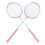 Badmintonschläger, Pink, professionell, separater 9