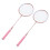 Badmintonschläger, Pink, professionell, separater 3