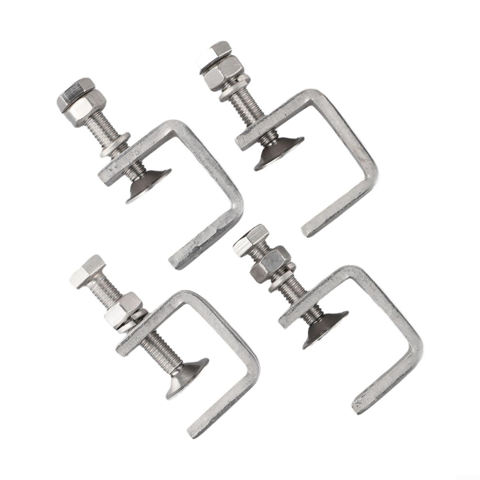 C Clamps 4 Pack With Adjustable Positioning Screw For Secure Desktop Clamping 9001264279028
