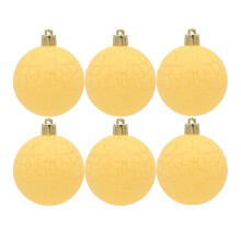Hanging Christmas Baubles Decorative Christmas Baubles Increase Atmosphere Vivid Yellow Ref: 7683