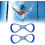 Auxiliary 8 Word Professional Correction Elbow for Swimming Training Gray Blue S Ref: 2698 2