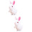 2Pcs Bunny Wind Up Plush Jumping Toy For Kids 9