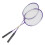 2 Pcs Badminton Schläger Ferrolegierung Skidproof 5