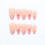 3D Embossed Floral False Nail Pink Flower Pattern Press On Nail 4