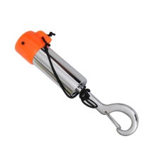 Scubas Diving Tanks Rattles Stick Underwater Signal Bells Shaker With Clip Rope Noncorrosive Metal