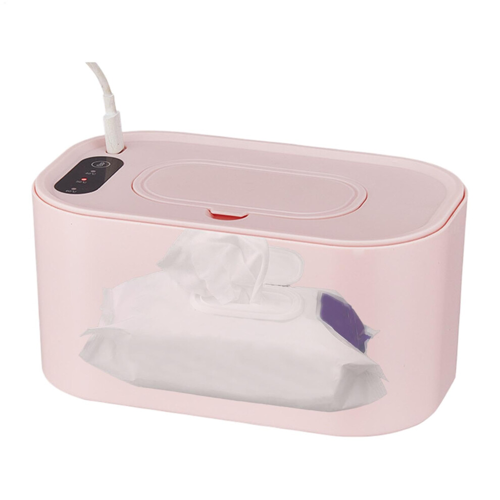 Cute Baby Wipe Warmer, Portable Usb Charging, Heated Wipes For Travel, Pink