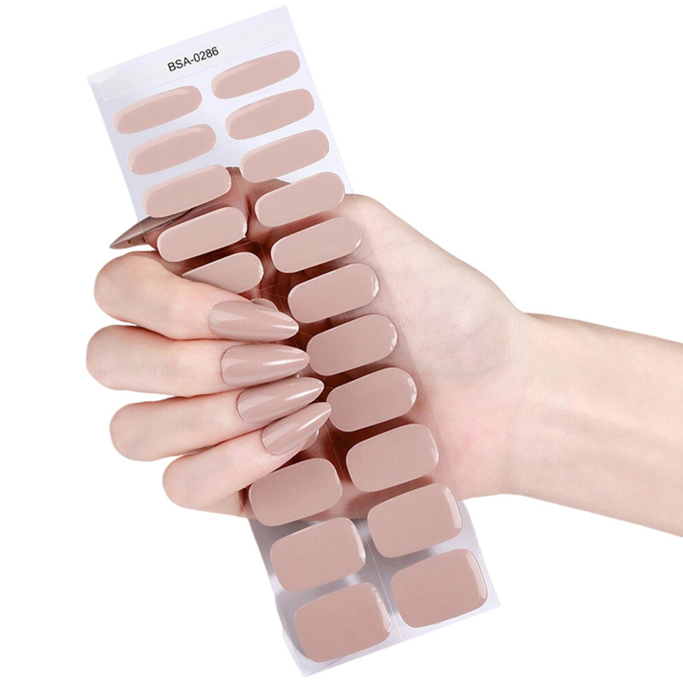 22pcs Gel Nail Art Stickers Without Lamp Curing Long-BSA0286