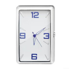 Car Dashboard Clock with Clear Numbers and Glass Mirror, Accurate Quartz Movement, Rectangular Design