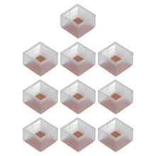Protectores transparentes para las patas de los muebles, tapas de goma suave para evitar arañazos, almohadillas reductoras de ruido para