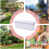 Window planter box Vegetable box 6 pieces, weatherproof, builtin drainage, white 2