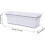 Window planter box Vegetable box 6 pieces, weatherproof, builtin drainage, white 5