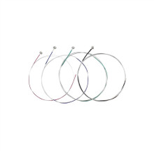 Professional Violin Accessory 4Piece Set Stainless Steel Mercerized Violin Strings Silver Wound String Instrument Replacement Parts
