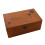Brown Wooden Sewing Box with 3 Compartments and Lid 1