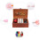 Brown Wooden Sewing Box with 3 Compartments and Lid 4