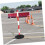 Street isolation stack Waterfillable warning stack made of flexible movable cone with adjustable height for traffic. 2