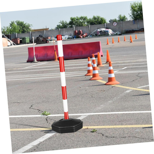 Street isolation stack Waterfillable warning stack made of flexible movable cone with adjustable height for traffic. 1