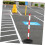 Street isolation stack Waterfillable warning stack made of flexible movable cone with adjustable height for traffic. 5