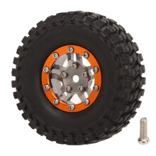 Cerchi Beadlock con offset regolabile, pneumatici a mescola morbida per auto RC Rock Crawler 1/10, finitura verniciata a polvere per uno stile e una