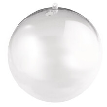 3946337 Plastic Ball 2 Pieces 18 cm with 15 mm Hole for LED Chain Crystal