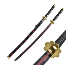 Japanese Anime Ninja wooden sword 104 cm, with Katana belt and Katana holder, for Cosplay prop toy(J)