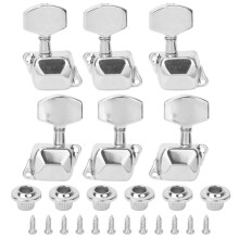 6 stuks gitaarstemknoppen 3R 3L Semiclosed String