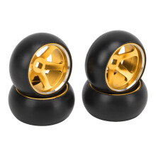 Pneumatico da drift resistente all'usura, facile da installare, leggero, in alluminio, cerchio in lega di alluminio, ricambi per auto RC Wltoys