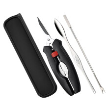 1piece crab tool set, a multipiece set with crab tongs and ergonomic design for handling of seafood for lobster.