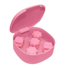 Korean Traditional Pebble Game Set Fun Travel Pocket Play, Pink