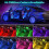 Εσωτερικός φωτισμός αυτοκινήτου LED RGB, φώτα οχήματος γενικής χρήσης με λωρίδα 2