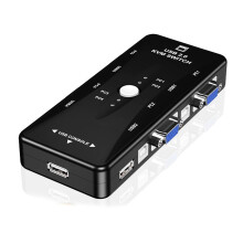 KVM Switcher 2Port 4Port USB 2.0 KVM, 1080P Video Output, 1920x1080 Resolution, MultiPC Management