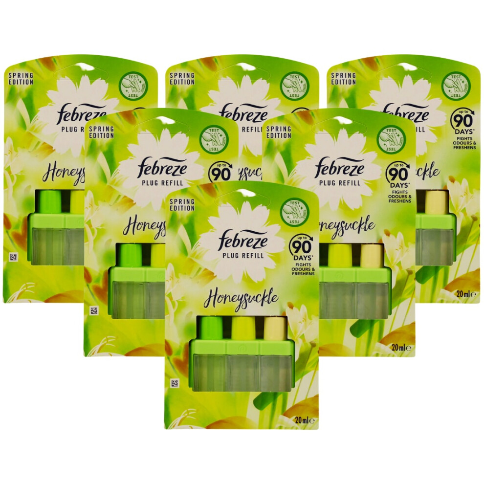 Febreze 6 X 20Ml 3Volution Plug In Refill - Honeysuckle