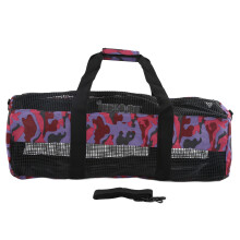 Bolsa de mergulho em malha com alça de ombro para armazenamento de equipamentos de mergulho, snorkeling, apneia e natação. Ideal para praia, com