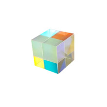 Prisma Hexagonal Bright Light Combine Cube Prisma Stained Glass Beam Splitter Prism Optical Experiment Instrument (Color: D)