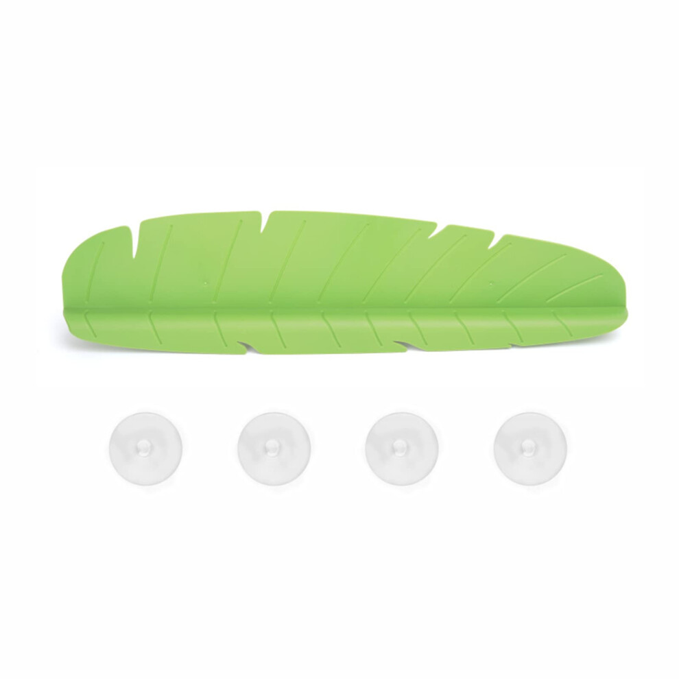Sink Splash Guard Water Splash Guard Banana Leaf Shaped Sink Splash Guard Water Baffle For Kitchen Bathroom Island Sink Green 9001264269593