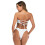 Καλοκαιρινό μπικίνι κολύμβησης για γυναίκες, σετ δύο τεμαχίων με λαιμόκοψη και 6