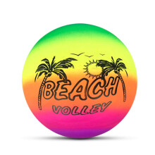 Rainbow Beach Balls Inflatable Beach Ball for Children Indoor Outdoor Soft Touch Volleyball for Swimming Pool Garden Random