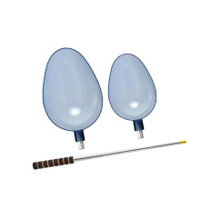 Casting Spoons Two Pack For Saltwater Ice Fishing Telescopic Rod Orange Feeder Spoons