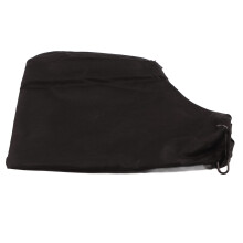 The diagonal saw dust removal bag with zipper facilitates internal dust removal.