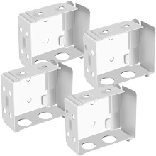 Mini staffe per tende per tende da 2 pollici, staffa di montaggio a basso profilo per scatola, supporto per binario superiore per tende da finestra