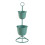 Porte-plantes - HELLOSHOP26 - 77 x 26 cm - 2 cache-pots - Métal - Vert 1