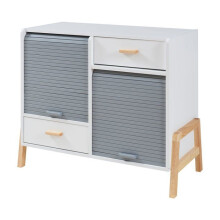 Cômoda - HELLOSHOP26 - 72 x 80 x 40 cm - MDF - 2 gavetas - Estilo atemporal